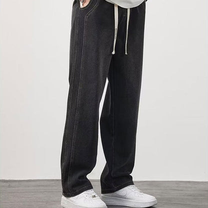 💎 Men's Loose Straight Jeans – Breathable, Relaxed Fit & Effortless Summer Style 👖