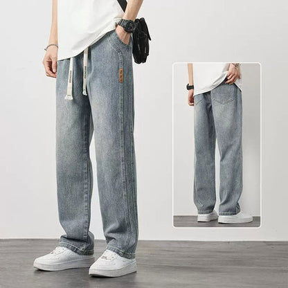 💎 Men's Loose Straight Jeans – Breathable, Relaxed Fit & Effortless Summer Style 👖