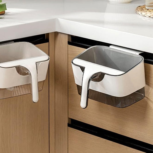 Multi-Functional Wall-Mounted Kitchen Trash Can with Scraper