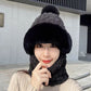 Women's Winter Warm Windproof Plush Scarf Hat