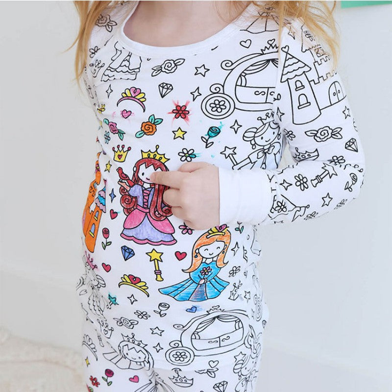 🔥DIY Cartoon Colorable Pajamas for Kids🛒