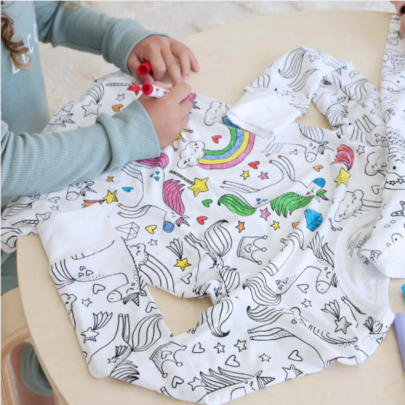 🔥DIY Cartoon Colorable Pajamas for Kids🛒