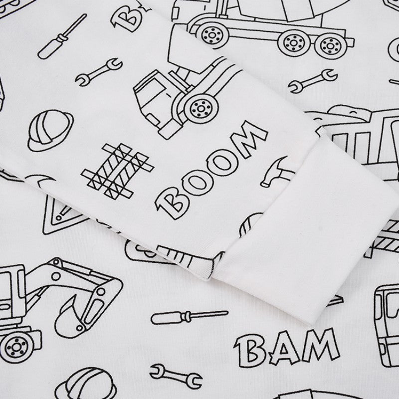 🔥DIY Cartoon Colorable Pajamas for Kids🛒