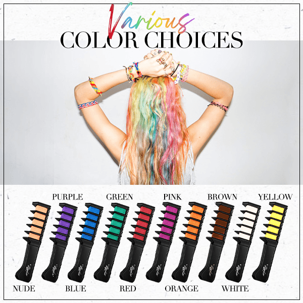 🎅Xmas Pre-sale-50% OFF✨Temporary Hair Dye Chalk Comb- Cruelty Free