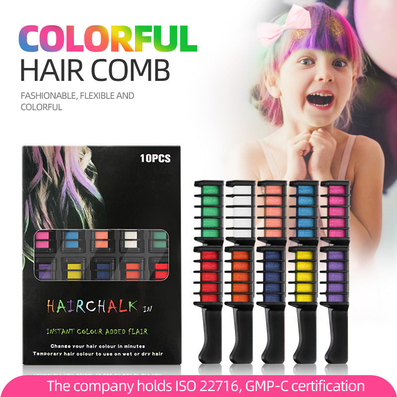 🎅Xmas Pre-sale-50% OFF✨Temporary Hair Dye Chalk Comb- Cruelty Free