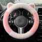 🎁Christmas sale - 49% off🎅 Non-slip Soft Cat Ears Plush Steering Wheel Cover