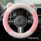 🎁Christmas sale - 49% off🎅 Non-slip Soft Cat Ears Plush Steering Wheel Cover