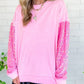 Women’s Loose Fit Sequin Sweatshirt