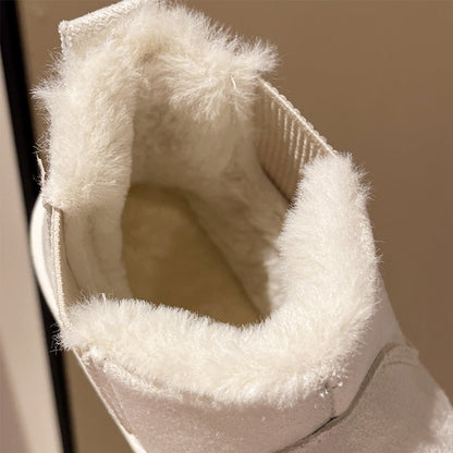 🔥Women's Solid-Color Thick-Sole Warm Snow Boots