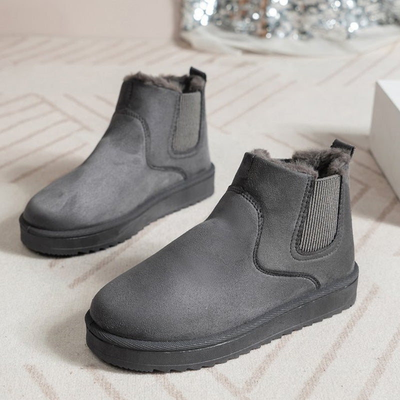 🔥Women's Solid-Color Thick-Sole Warm Snow Boots