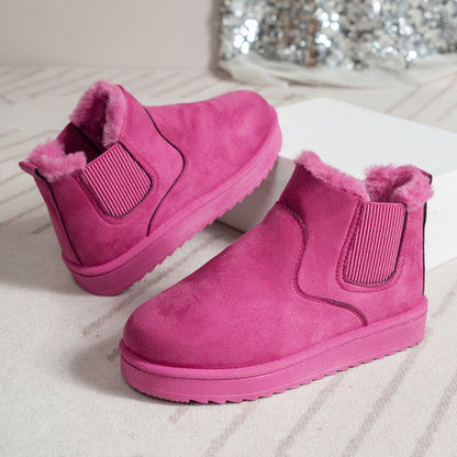 🔥Women's Solid-Color Thick-Sole Warm Snow Boots