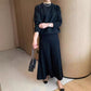 🛒Women's Round-Neck Top ＆ Pleated Skirt 2-Piece Set🛍️