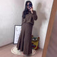 🛒Women's Round-Neck Top ＆ Pleated Skirt 2-Piece Set🛍️