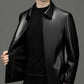 🔥50% OFF🔥Men's Classic PU Leather Jacket with Zipper Front