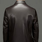 🔥50% OFF🔥Men's Classic PU Leather Jacket with Zipper Front