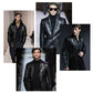 🔥50% OFF🔥Men's Classic PU Leather Jacket with Zipper Front