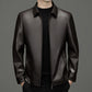 🔥50% OFF🔥Men's Classic PU Leather Jacket with Zipper Front