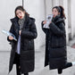 Women's Mid-Length Warm Windproof Quilted Puffer Coat With Hood