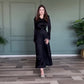🔥🖤Black Friday Sale🔥Women's Elegant Maxi Dress with Waist Tie Belt