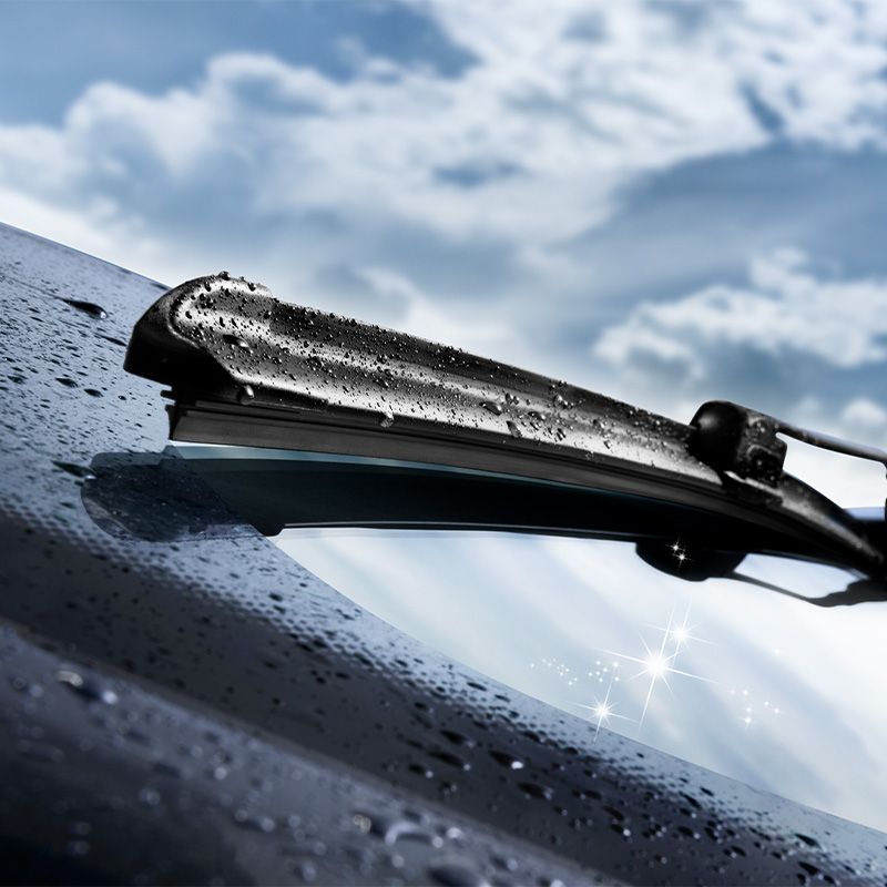 Universal U-Shape Boneless Windshield Wiper Blades for Car [1 Pair]