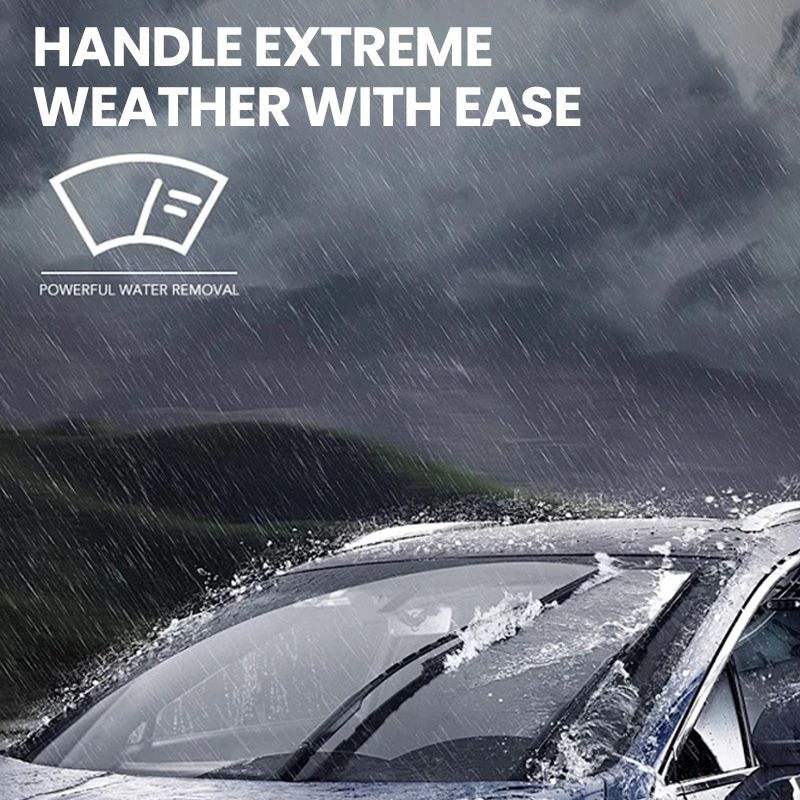 Universal U-Shape Boneless Windshield Wiper Blades for Car [1 Pair]
