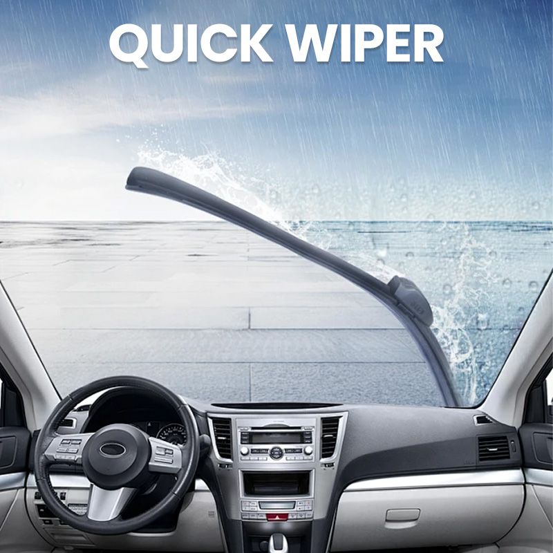 Universal U-Shape Boneless Windshield Wiper Blades for Car [1 Pair]