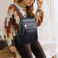 Women's Anti-Theft Leather Backpack