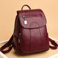 Women's Anti-Theft Leather Backpack