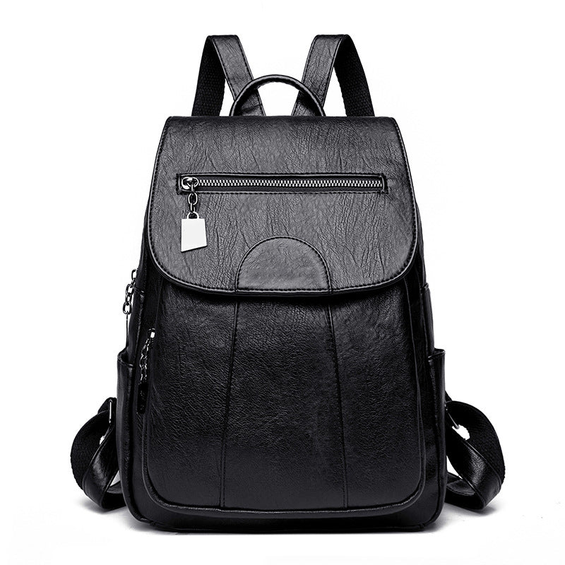 Women's Anti-Theft Leather Backpack