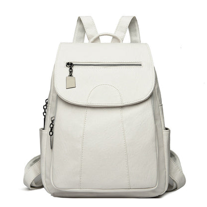 Women's Anti-Theft Leather Backpack