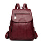 Women's Anti-Theft Leather Backpack