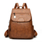 Women's Anti-Theft Leather Backpack