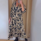 Women's Trendy V-Neck Leopard Print Dress