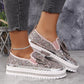 💥Hot Sales-49% OFF🔥Women's Rhinestones Slip-On Bow Sneakers