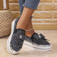 💥Hot Sales-49% OFF🔥Women's Rhinestones Slip-On Bow Sneakers