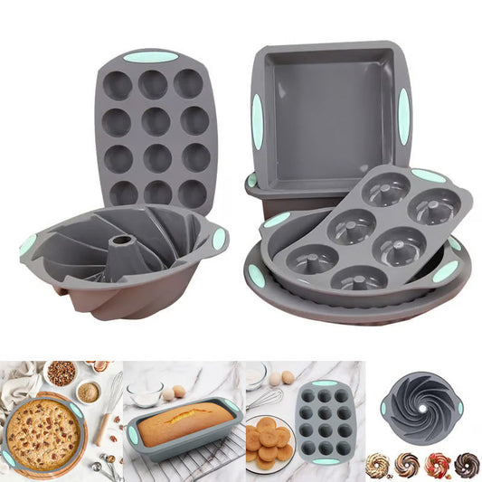 Silicone Cake Molds Set for Easy Baking