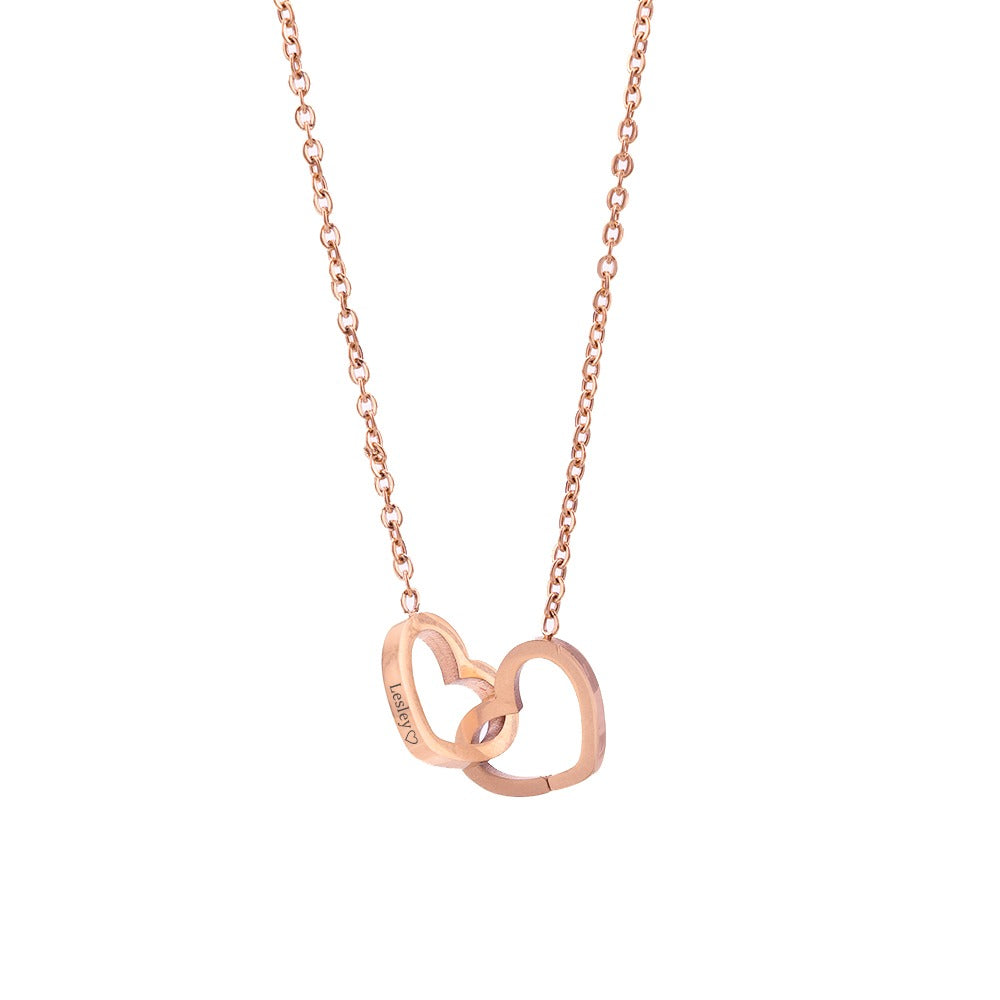 Eternal Rose Box - W/Engraved Necklace & Artificial Rose