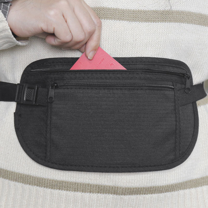 Anti-Theft Travel Money Belt with RFID Blocking