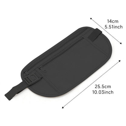 Anti-Theft Travel Money Belt with RFID Blocking