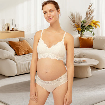 Lace Wire-Free Maternity Nursing Bra