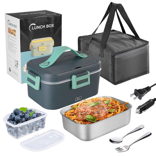 🔥Limited Time Promotion 50% OFF🔥Electric Heated Lunch Box for Car truck and Home-304 Stainless Steel/1.8 L
