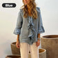 🎉What should I wear tomorrow?🛍️Women's Ruffle Collar Blouse with Bell Sleeves