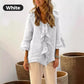 🎉What should I wear tomorrow?🛍️Women's Ruffle Collar Blouse with Bell Sleeves