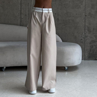 Women's High-Waisted Wide-Leg Trousers
