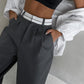 Women's High-Waisted Wide-Leg Trousers