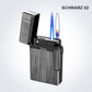 Fashionable, windproof lighter with double flame