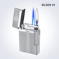 Fashionable, windproof lighter with double flame