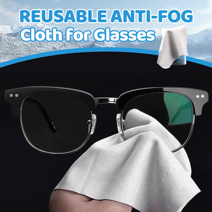 Reusable Anti-Fog Cloth for Glasses