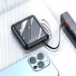 ⚡Fast Charging Mini Power Bank with Built-in Cables