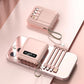 ⚡Fast Charging Mini Power Bank with Built-in Cables